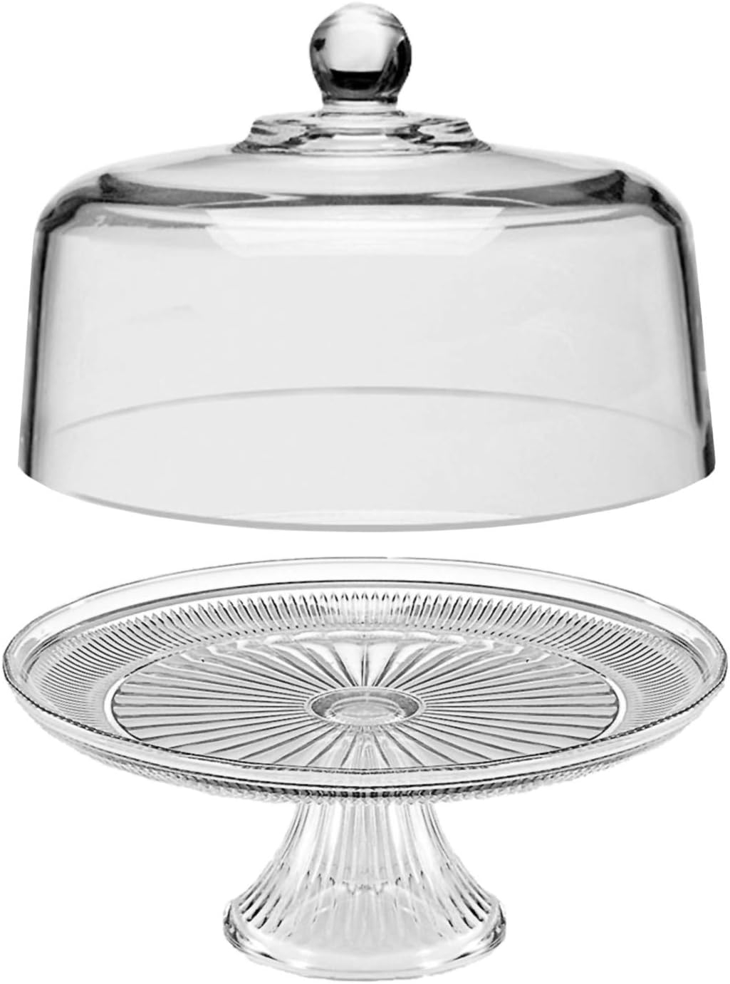 Anchor Hocking Canton Cake Stand Set, 2 Piece