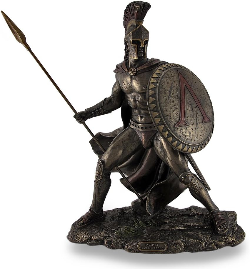 Leonidas Bronze Resin Greek Warrior King Statue