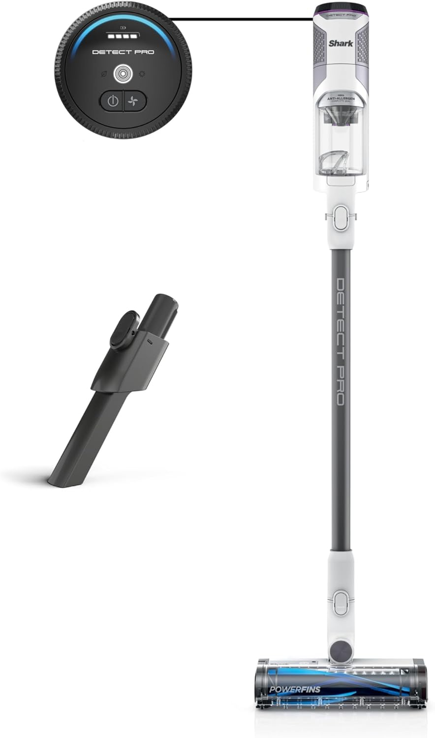 Shark Detect Pro Cordless Stick Vacuum with PowerFins Brushroll, Stick/Handheld 2in1