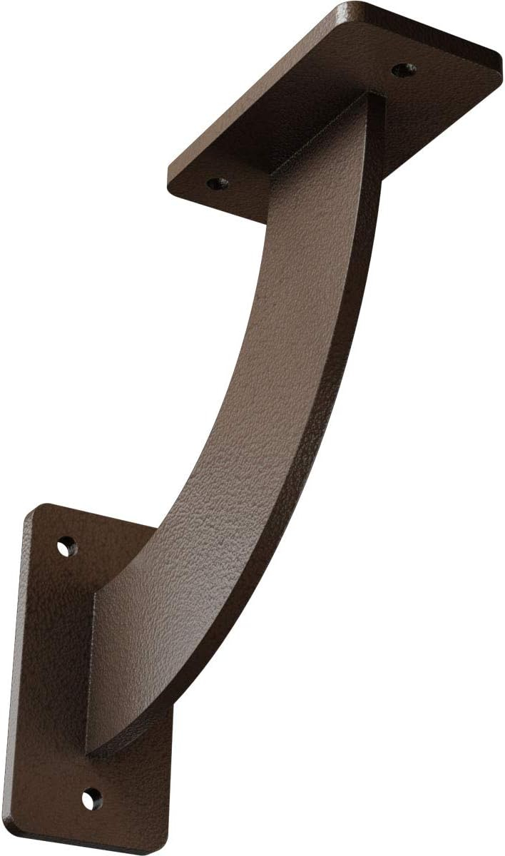 Ekena Millwork 2"W x 7"D x 7"H Bradford Steel Bracket, Hammered Brown