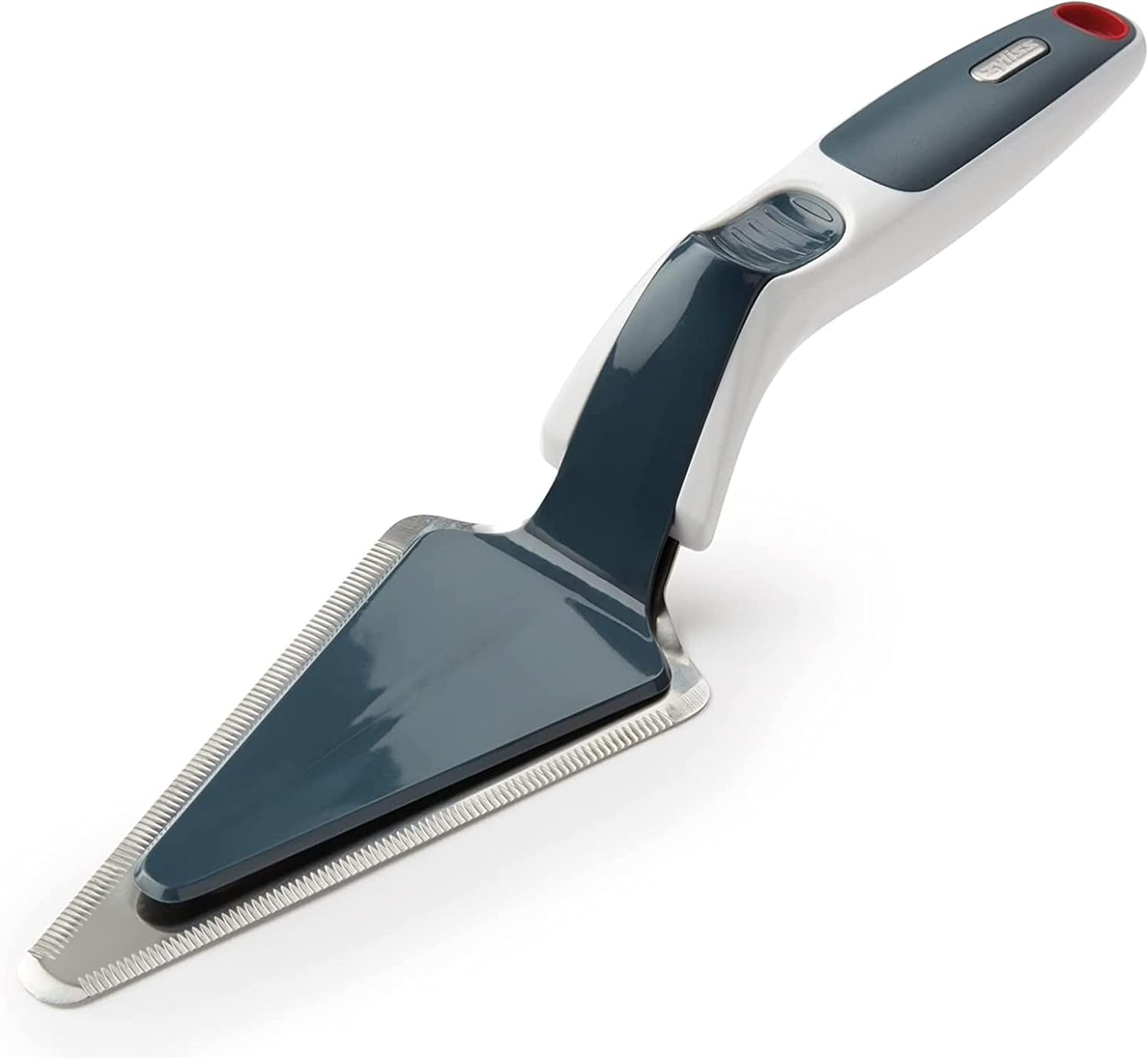 Zyliss Easy Slice Cake Server - Dishwasher-Safe, Stainless Steel Cake & Pie Cutter & Server for Kitchen Accessories - White