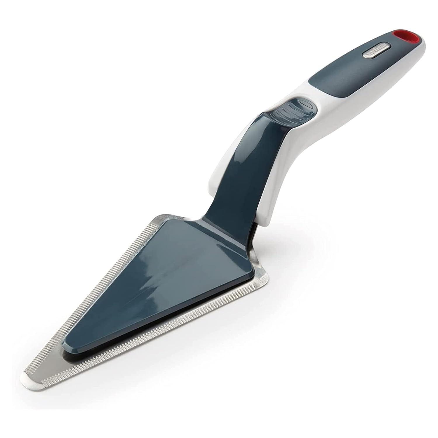 Zyliss Easy Slice Cake Server - Dishwasher-Safe, Stainless Steel Cake & Pie Cutter & Server for Kitchen Accessories - White