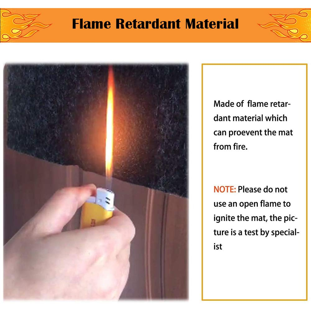 Under Grill Mat,Premium Grill Mat for Deck, Under Grill Floor Mats to Protect Deck,BBQ Mat for Under BBQ, Absorbent Oil Pad Protector for Decks and Patios,Waterproof, Reusable,(36x30 Inches)…