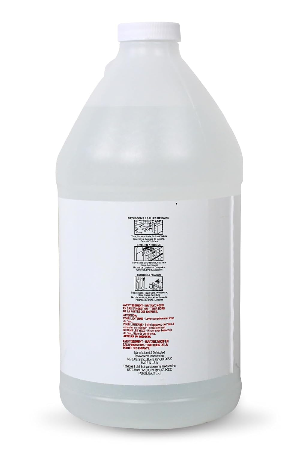 Clear Ammonia Multipurpose Cleaning Solution, 64 oz Bottle