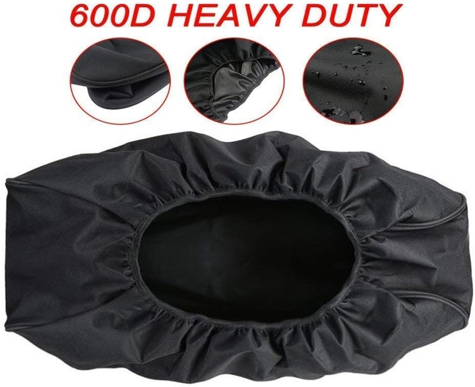 Winch Cover, 600D Oxford Heavy Duty Dust-Proof Waterproof Winch Protection Cover, Ideal for Electric Winches 8500-17500 lbs,Indoor/Outdoor -Black