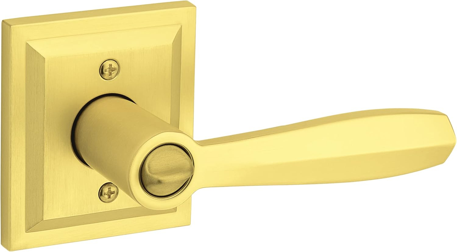 Baldwin 354Tol-Slb-Smt Torrey Pines Keyed Entry Single Cylinder Door Lever Set - Brass