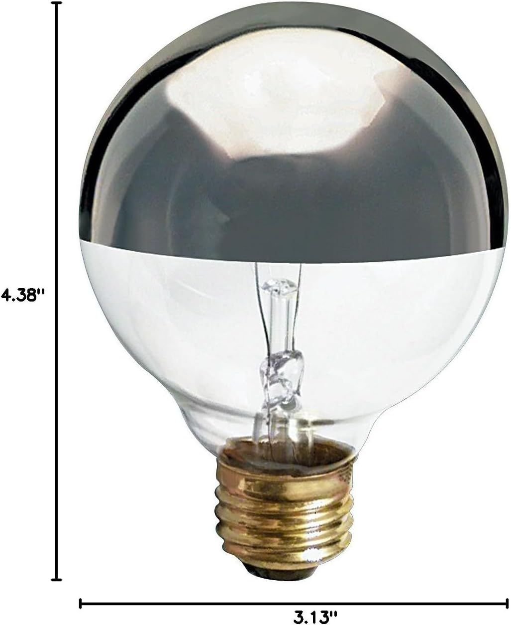Silver Crown Frosted G25 Decorative Dimmable Light Bulb