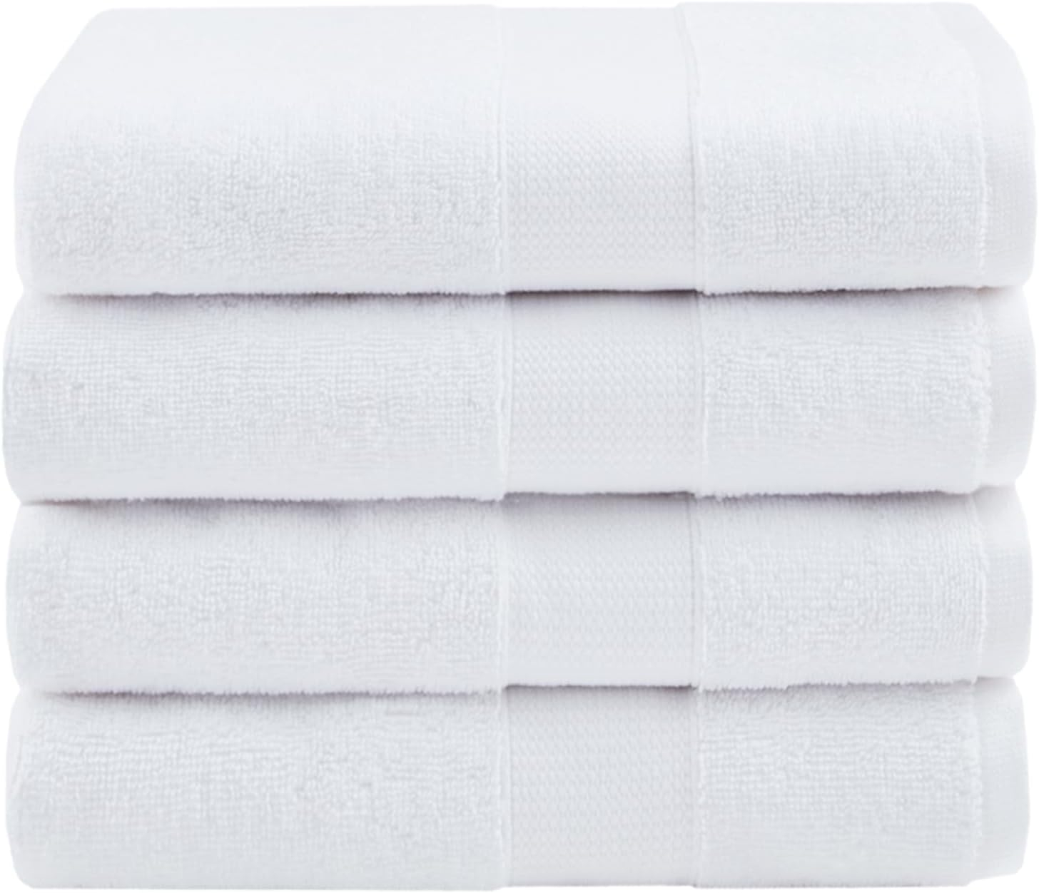 Ixir 4 Pieces Bath Towel Set for Bathroom, Turkish Towels 100% Cotton 27x54 in Extra Large Bath Towels 4-Pack, Bathroom Shower Towels, White