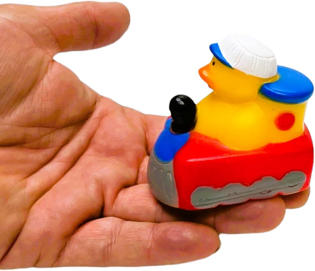 Transportation-Themed Rubber Duckies Set for Bath and Play