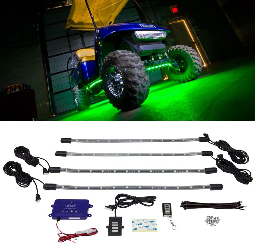 LEDGlow Million Color LED Golf Cart Underbody Underglow Light Kit