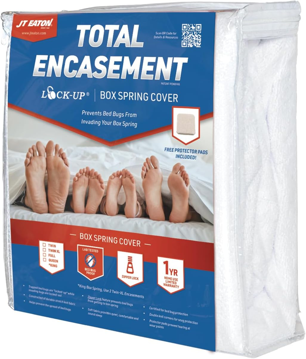 Queen Size White Woven Mattress Protector with Zipper