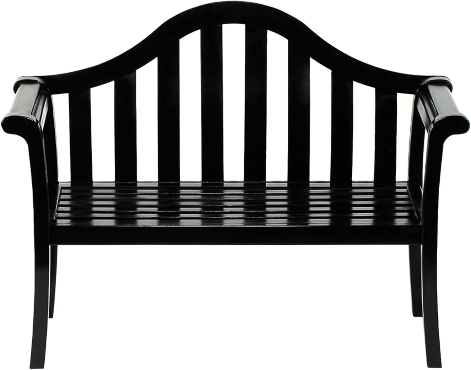 Achla Designs 125-0008 Camelback Garden, 4 ft Black Bench, 48-in L