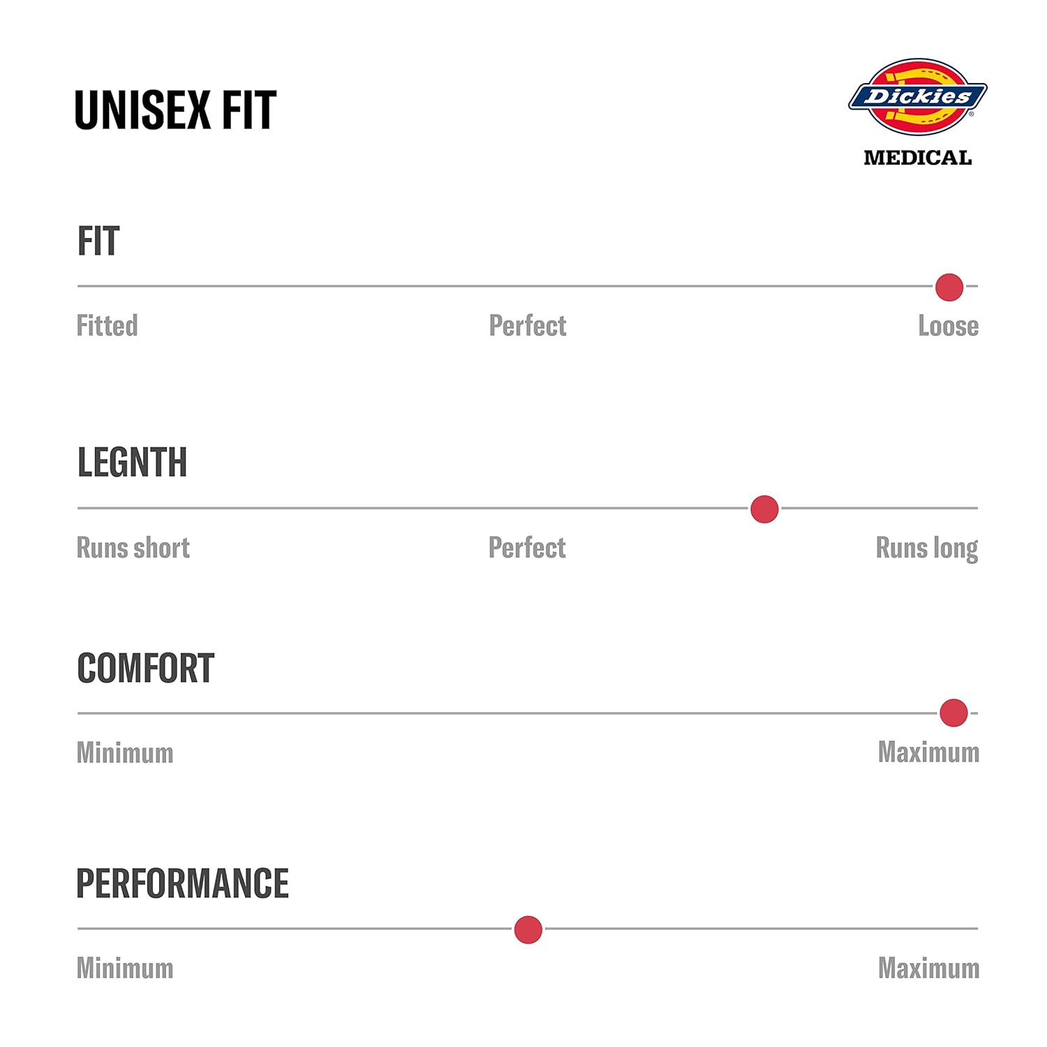 Dickies Lab Coat for Men and Women 40" Button Front Closure Unisex Lab Coat with 3 Pockets - 83403