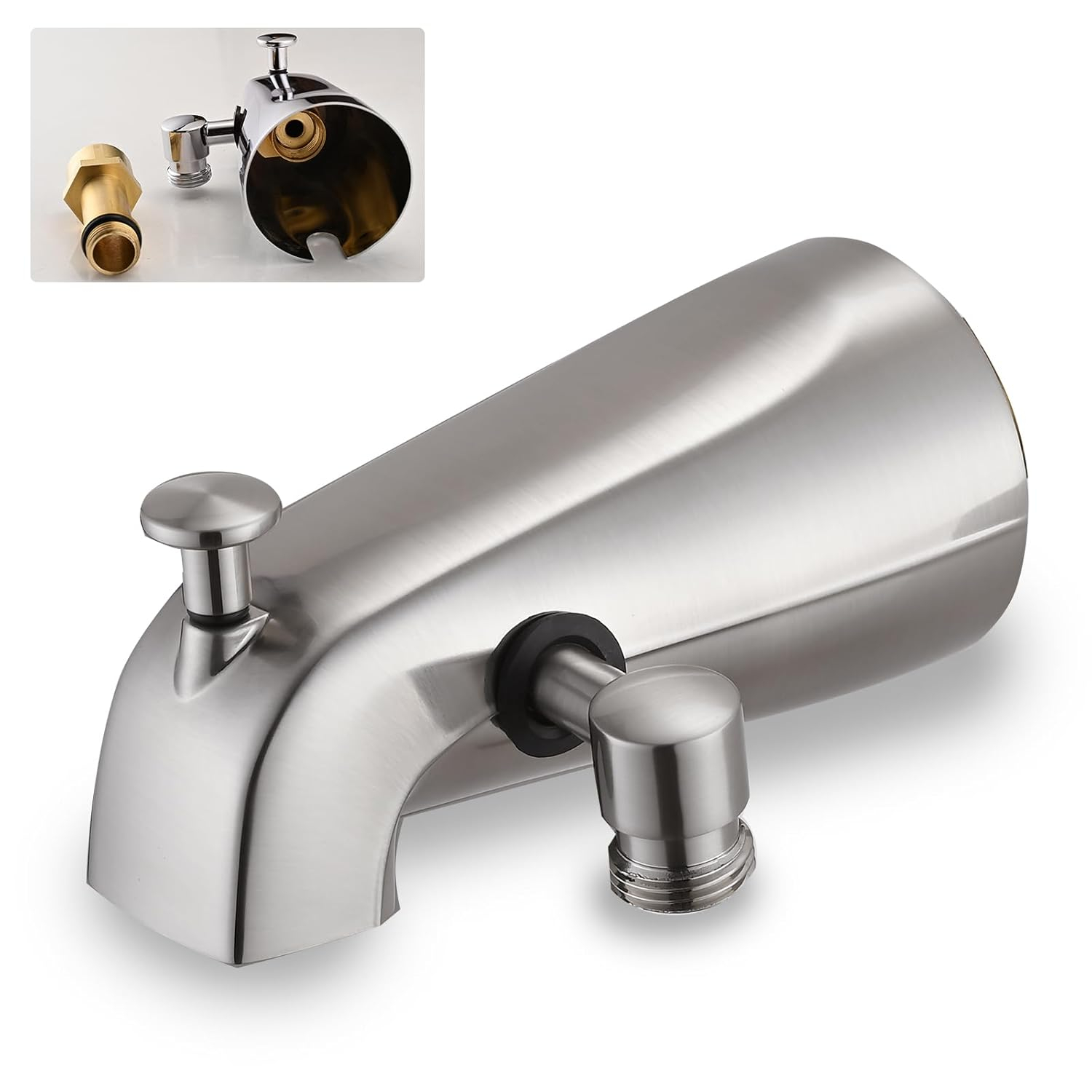 Tub Spout with Diverter, Bathtub Spout for Hand Shower,Brushed Nickel