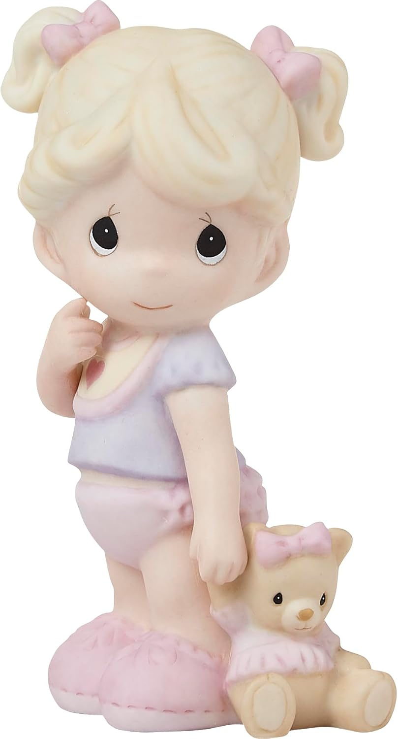 Precious Moments Tickled Pink Baby Girl Figurine, Count 1