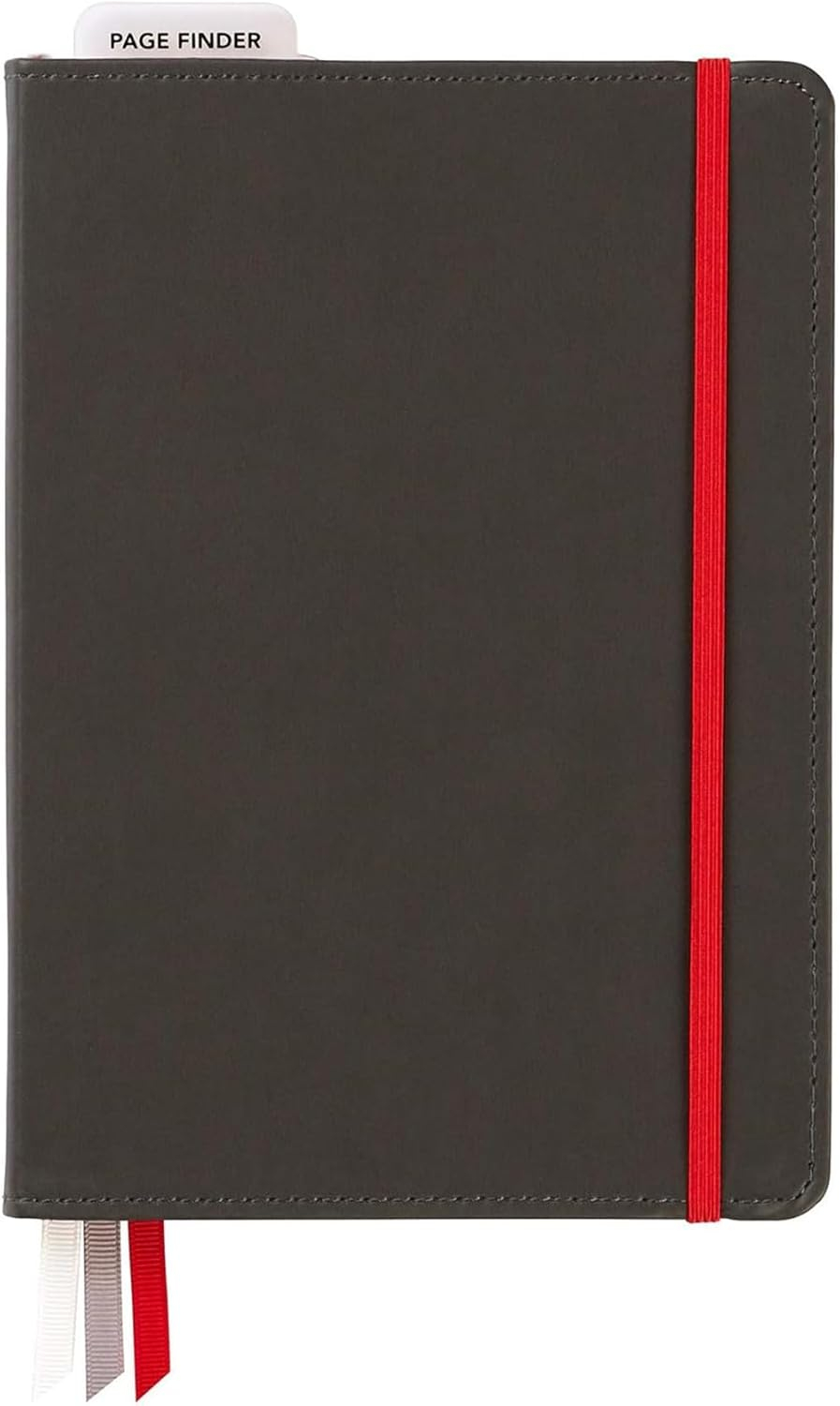 C.R. Gibson Black Leatherette Dot Grid Notebook Journal, 6'' W x 8.5'' L, 240 Pages, Bulleting Log (MJ127-20191A)