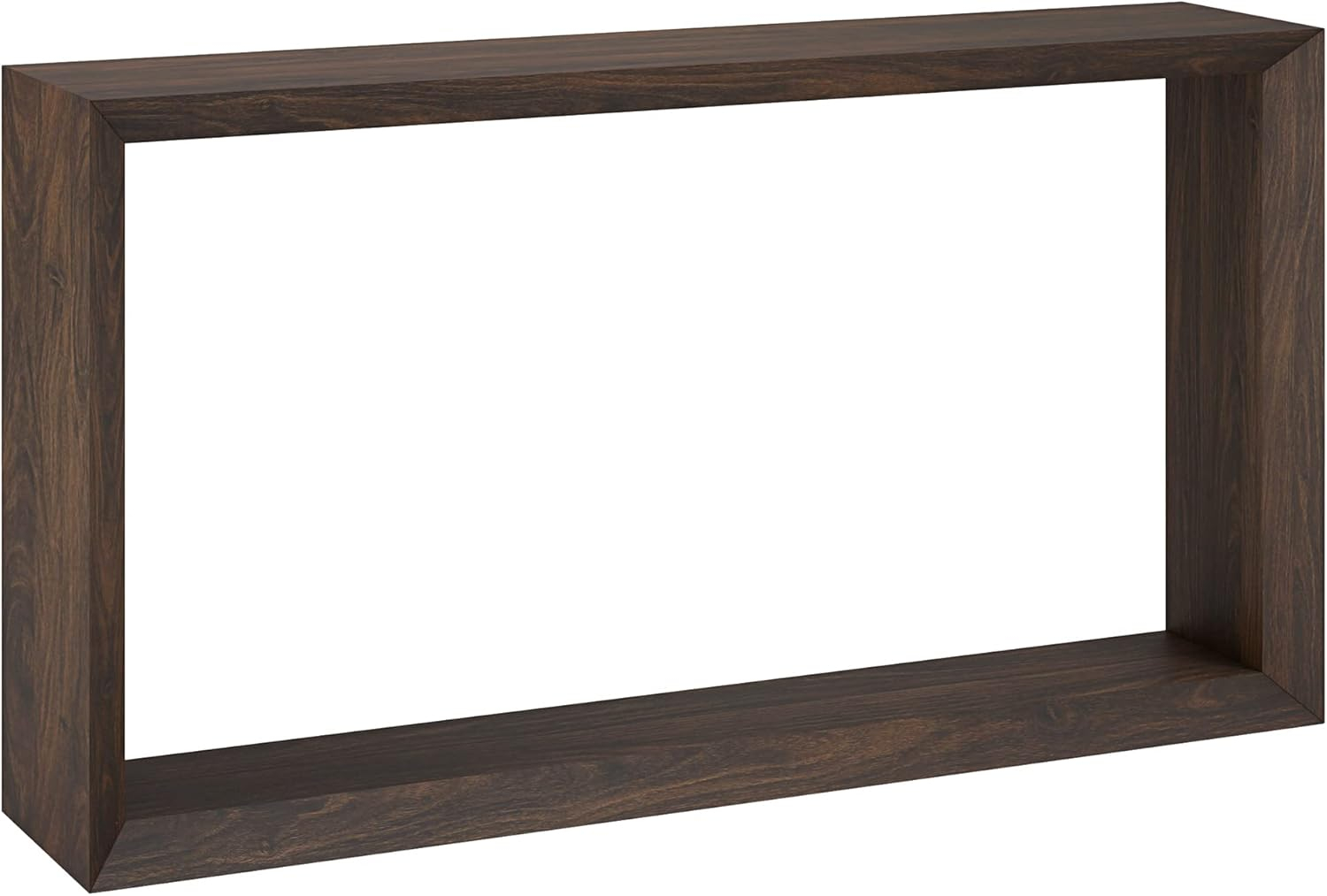 Evelyn&Zoe Osmond 55" Wide Rectangular Console Table, Alder Brown