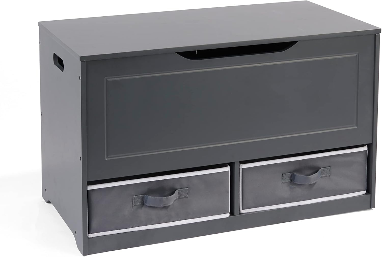 Badger Basket Kid's Up and Down Toy Box and Storage Bench 3.8 Cu ft. - Charcoal