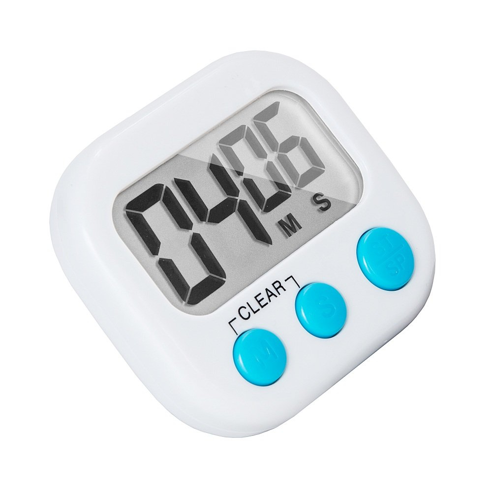 12 Pack Small Digital Kitchen Timer Magnetic Back And ONOFF Switch,Minute Second Count Up Countdown??White,Blue,Orange?
