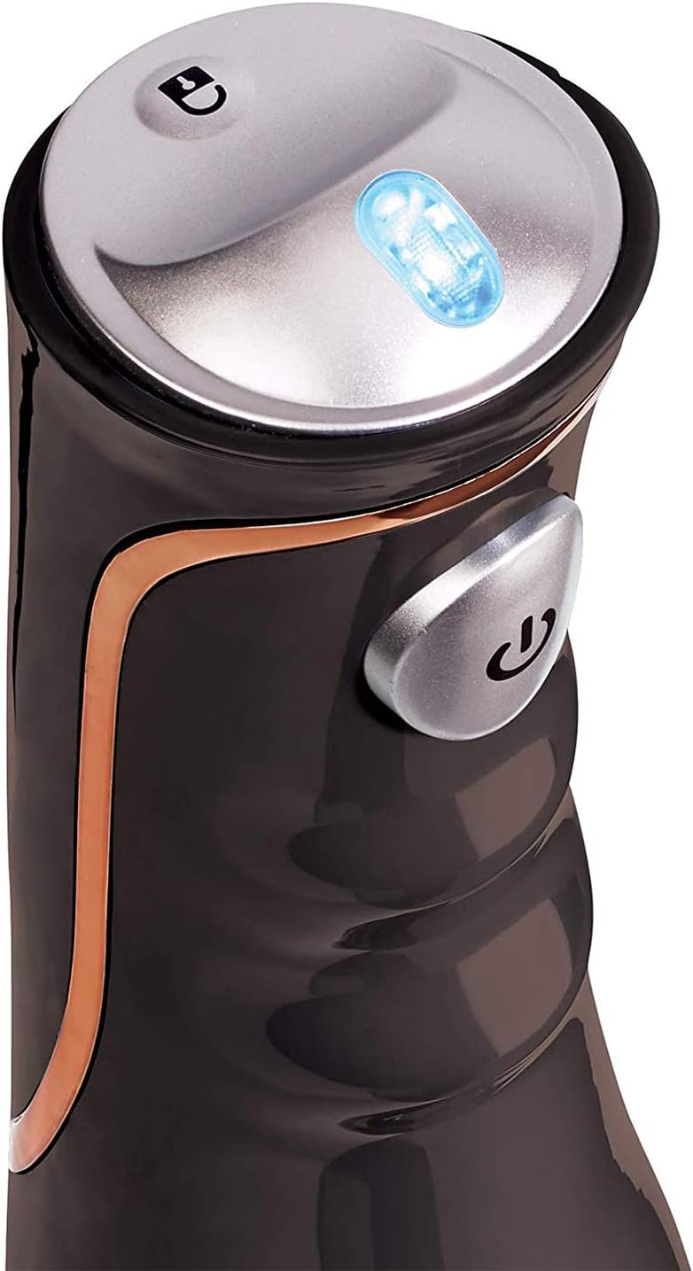 Crux Cordless Hand Immersion Blender, 7.5 inch Blending Arm, Mix, Whip, Puree Sauces/Soups, Rechargeable, Easy to Clean, Dishwasher Safe Removeable Parts, Stainless Steel/Black, 14790