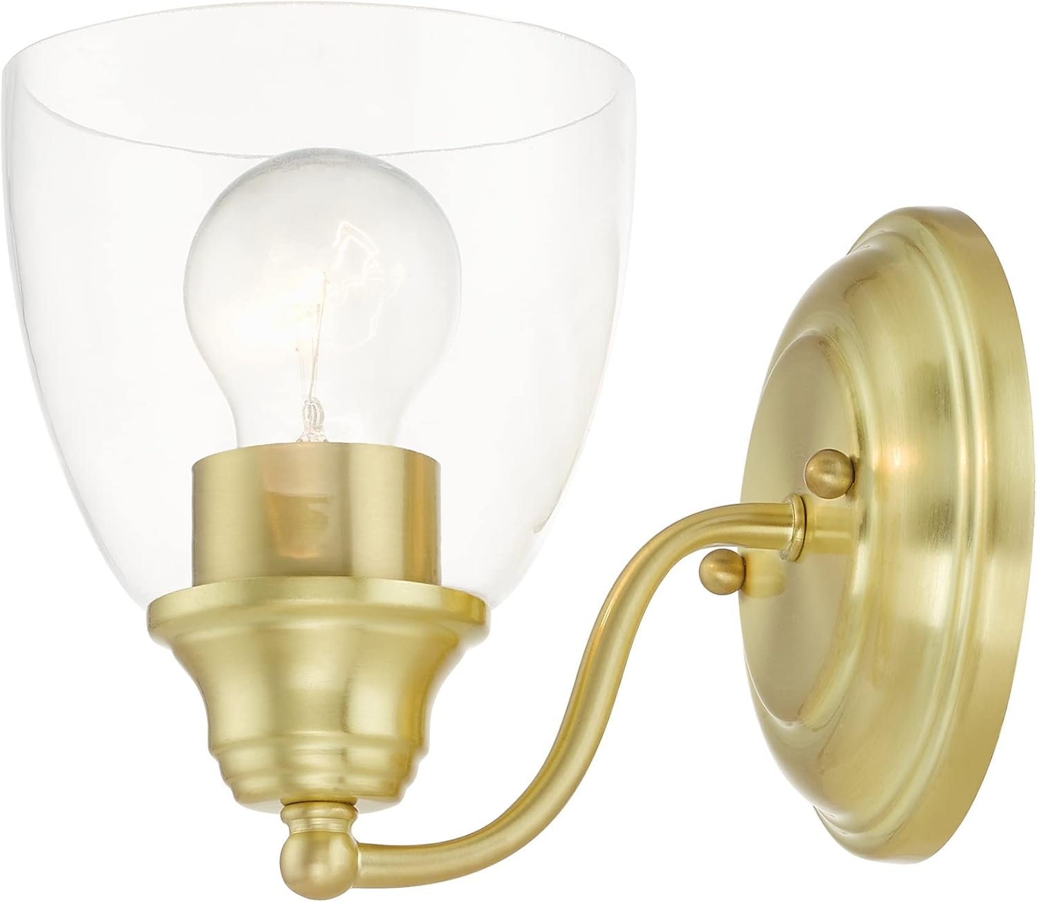 Livex Lighting Montgomery 1 - Light Vanity in  Satin Brass