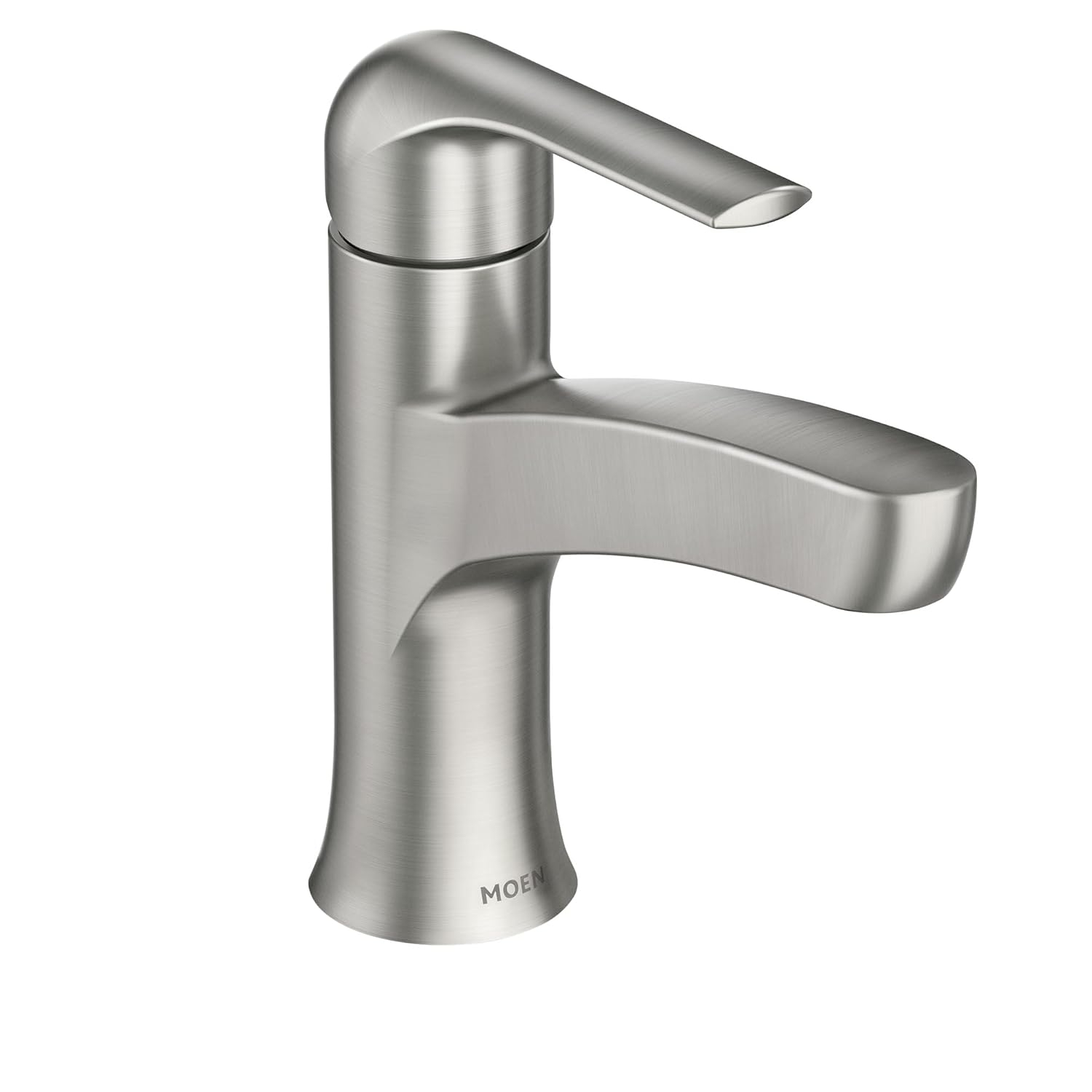 Moen Tilson Spot Resist Brushed Nickel Bathroom Faucet with Optional Deck Plate, 84565SRN