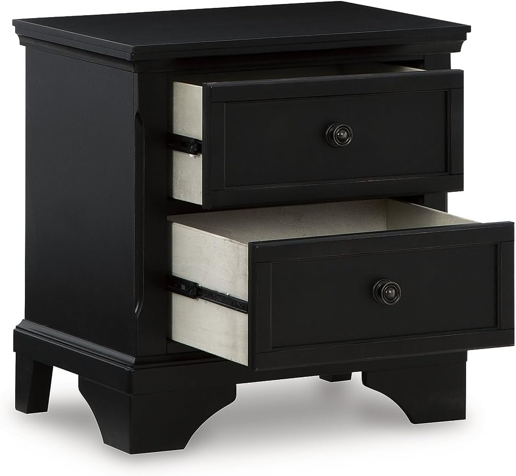 Chylanta 2 - Drawer Nightstand in Black