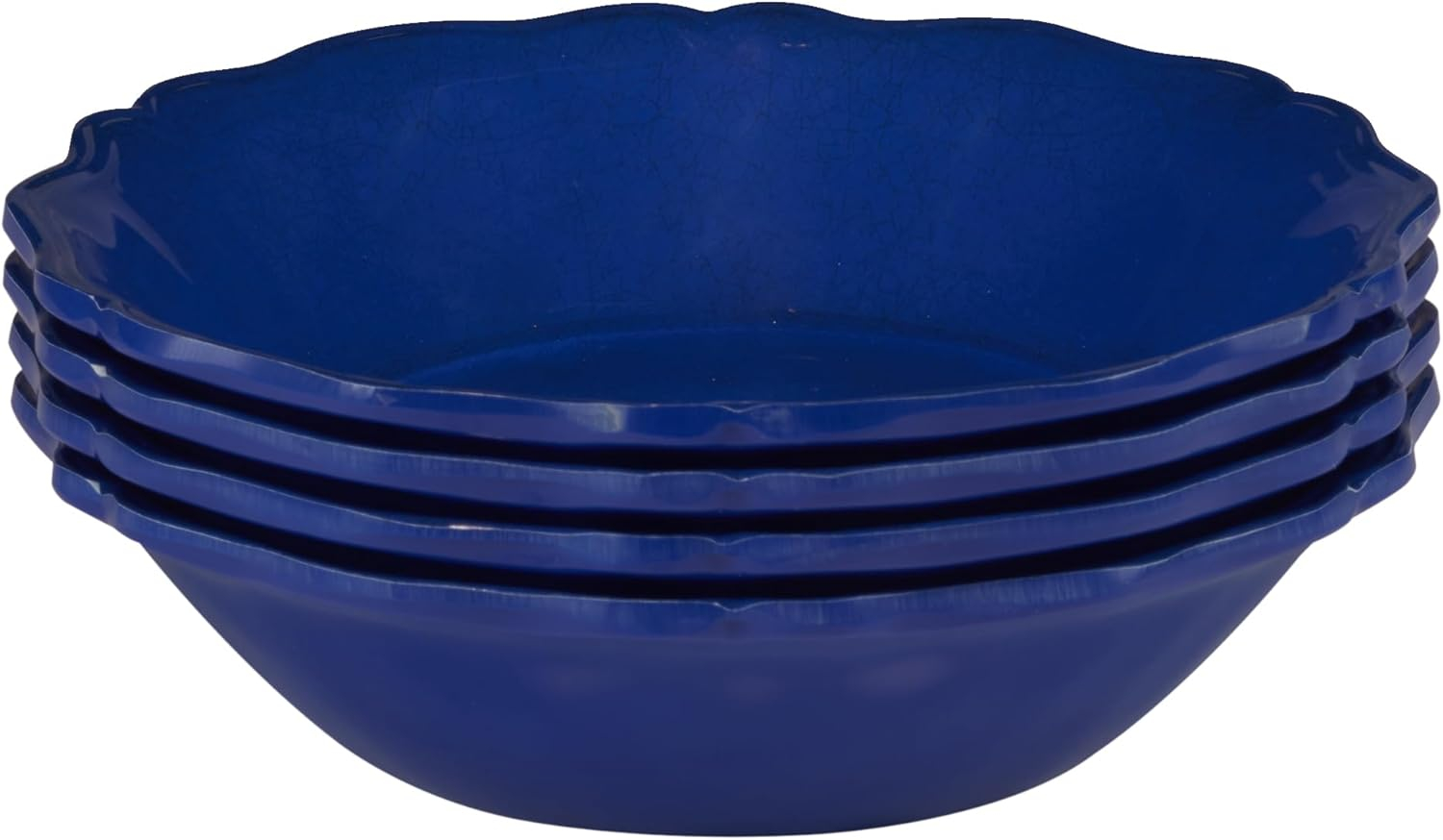 Indigo Blue Melamine 8.5" All-Purpose Serving Bowls Set