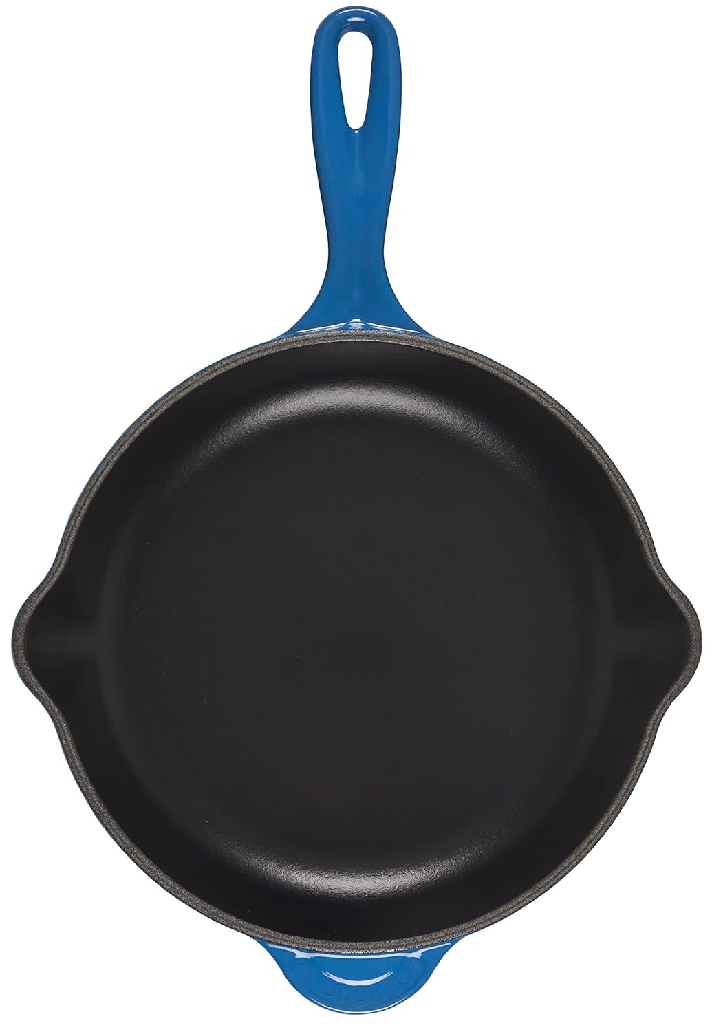 Marseille Blue Enameled Cast Iron Skillet with Handle, 9"