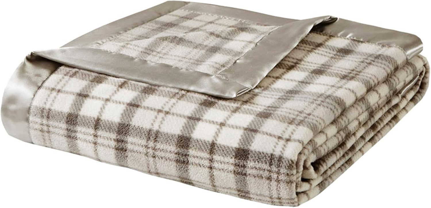 Premium Microfleece Blanket - Unmatched Softness and Luxury | Lightweight and Cozy Year-Round Comfort | Matte Satin Binding for Elegance | Durable and Long-lasting