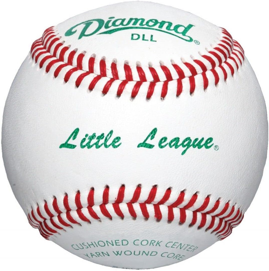 Diamond White Leather Little League Baseball Set