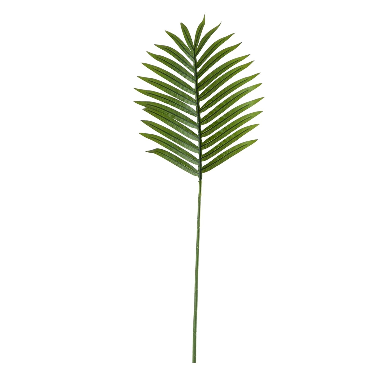 33-Inch Green Artificial Palm Leaf Stems, Set of 3