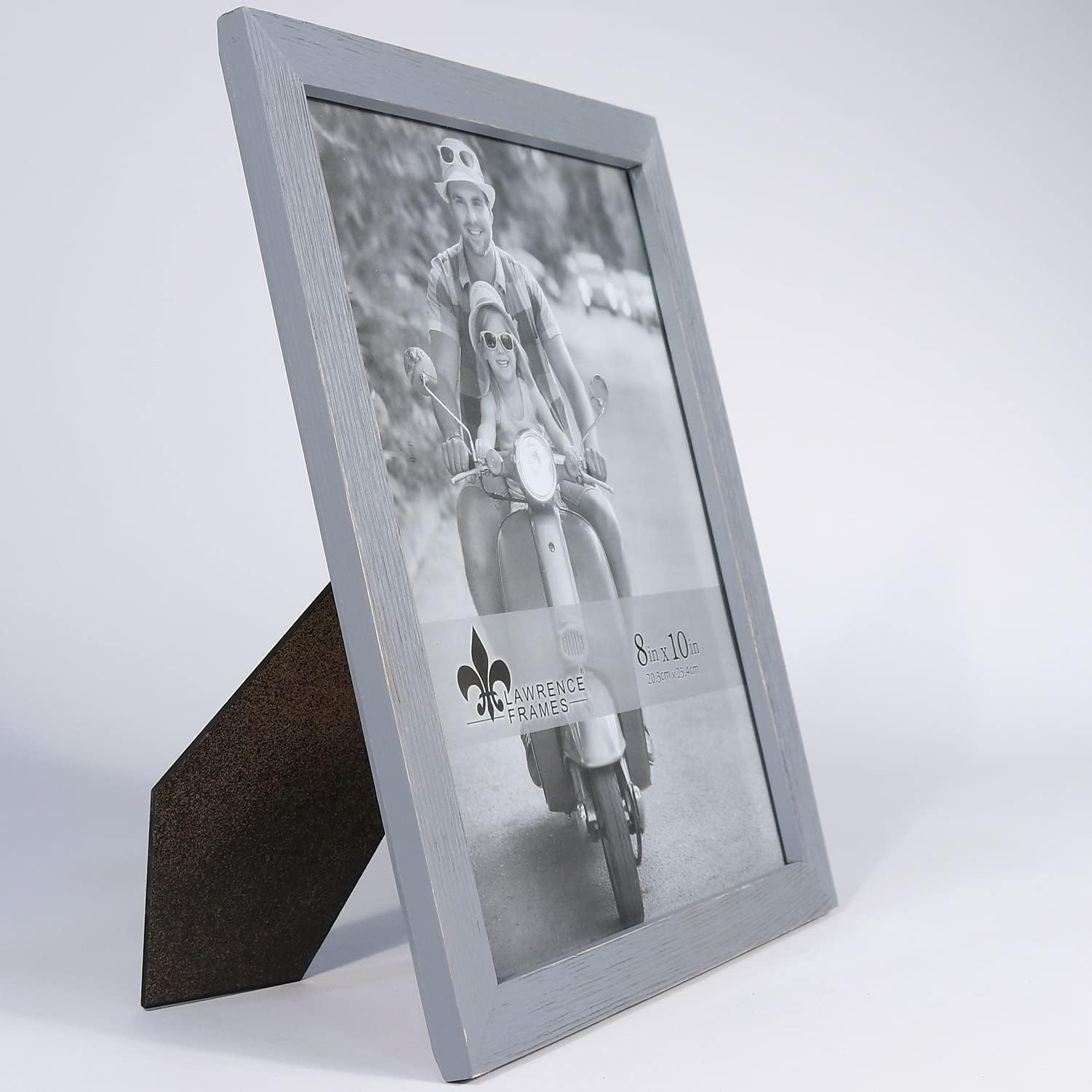 Lawrence Frames 8x10 Charlotte Weathered Gray Wood Picture Frame