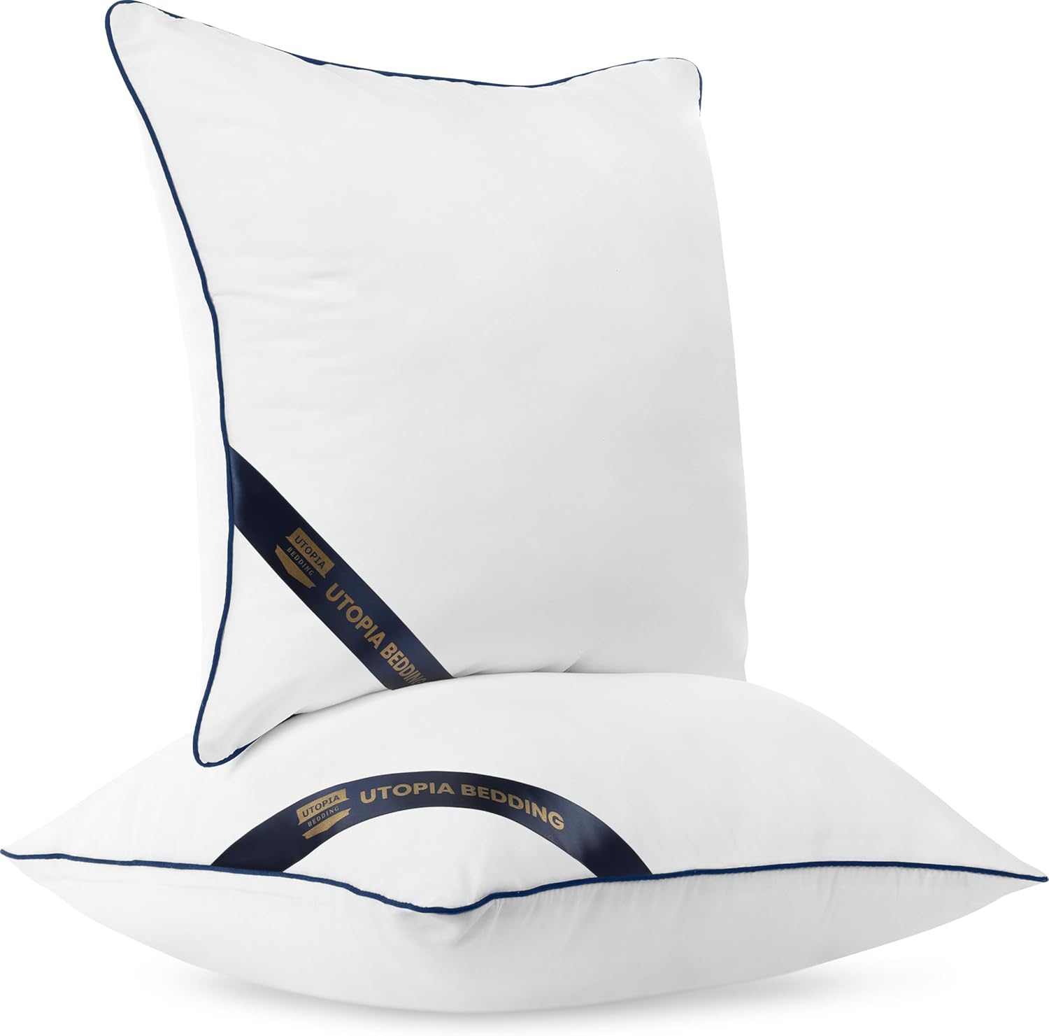 Utopia Bedding Throw Pillow Inserts (Pack of 4, White), 14 x 14 Inches Decorative Indoor Pillows for Sofa, Bed, Couch, Cushion Sham Stuffer
