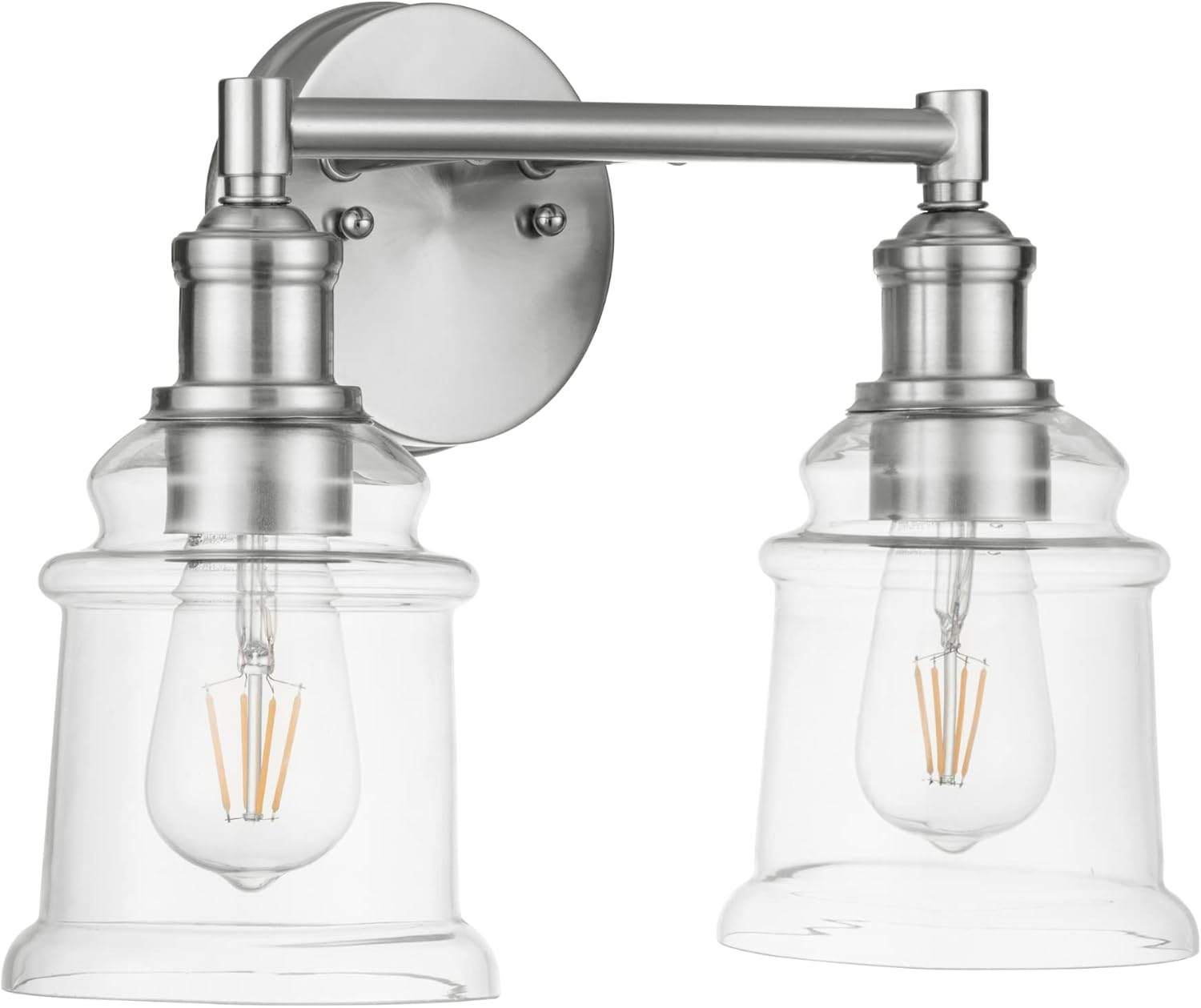 Prominence Home Eaton Ridge Two Light Vanity in Brushed Nickel