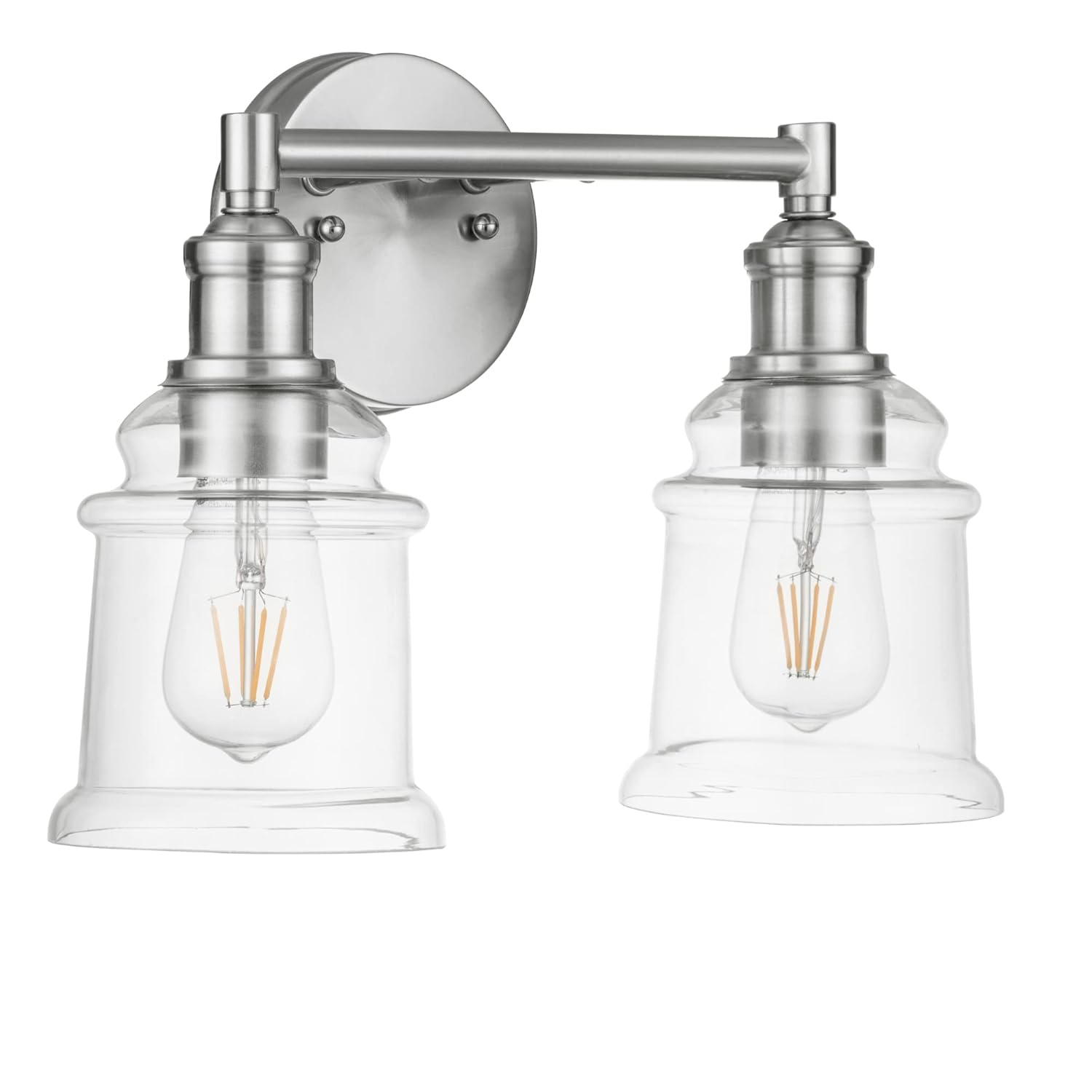 Prominence Home Eaton Ridge Two Light Vanity in Brushed Nickel