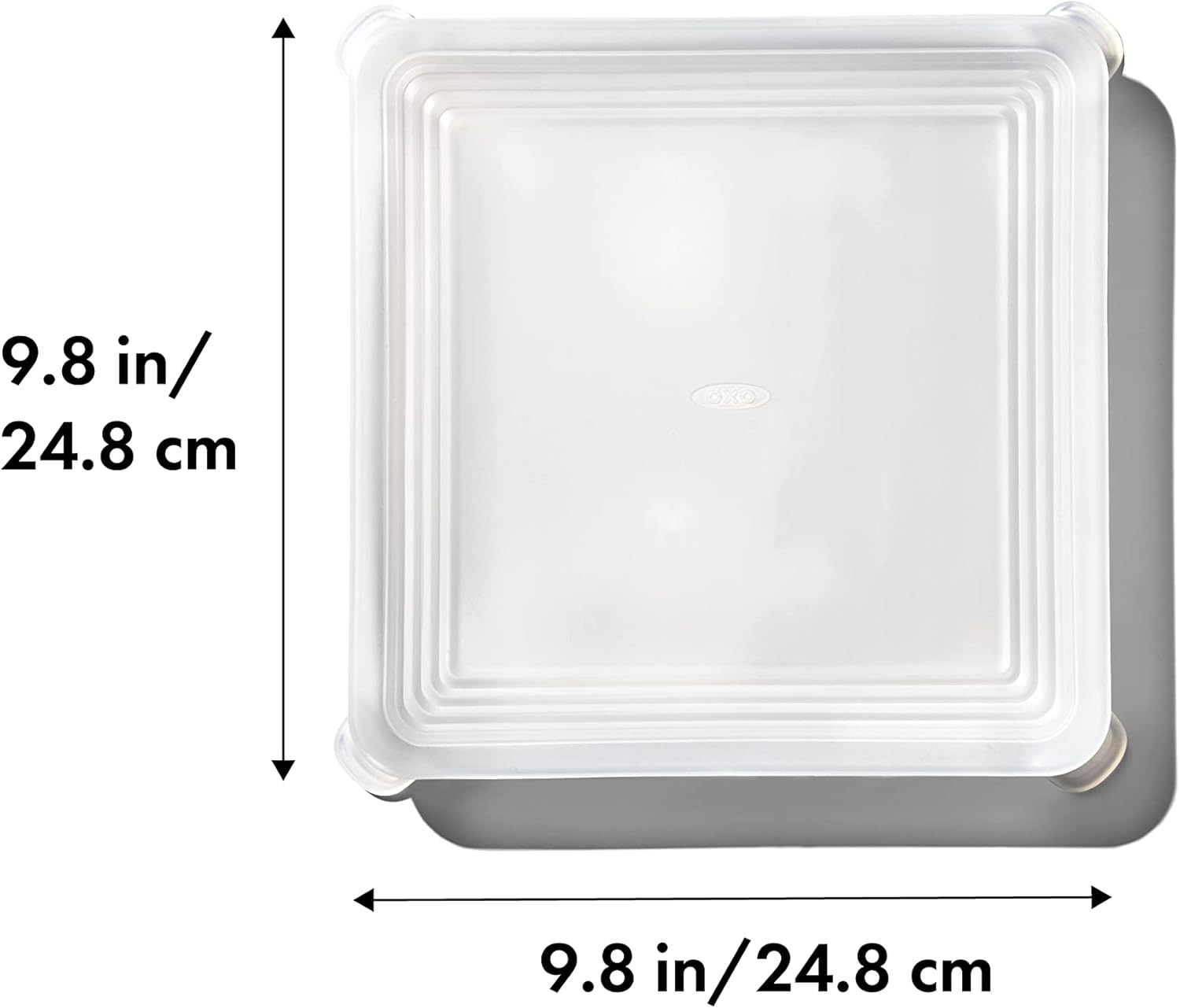 Clear Silicone Square Bakeware Lid 9" x 9"