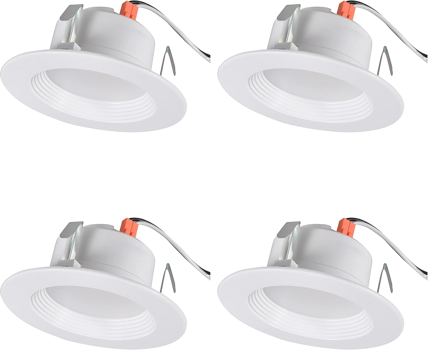 SYLVANIA LED 4" Recessed Lights, 600 Lumen, Dimmable 3000K, 4 Pk