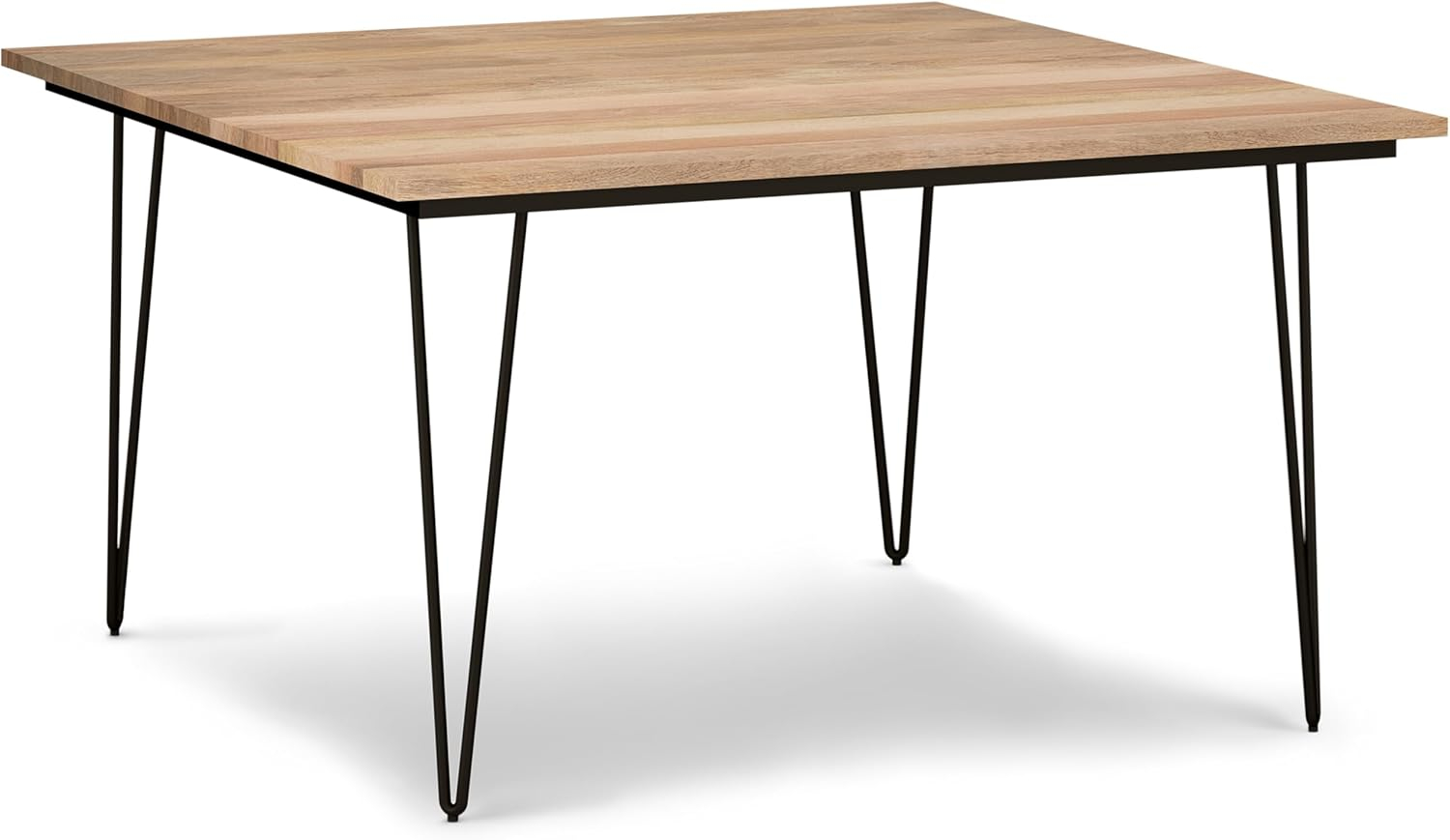 Simpli Home Hunter 54-inch Square Dining Table in Natural