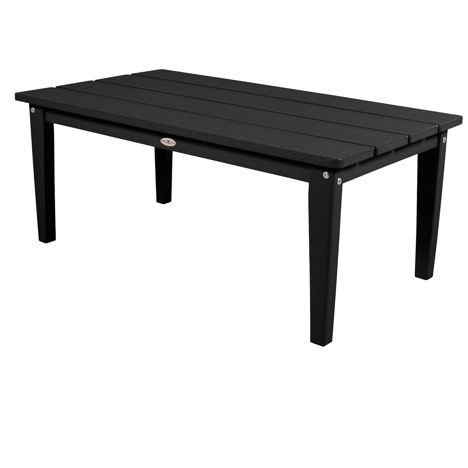 Mix and Match Cape, Lakeshore and Riverside Adirondack Conversation Table, Black Sand