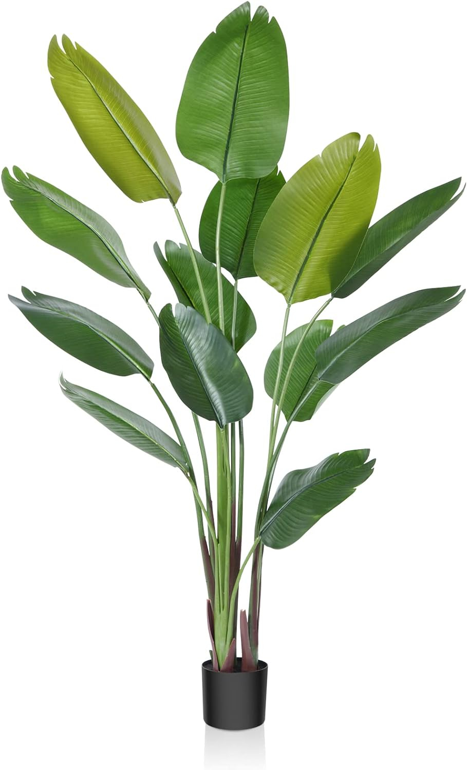 LINBONIO 6ft Artificial Tree Bird of Paradise Palm Tree Artificial Plant for Home Decor Indoor Outdoor Office