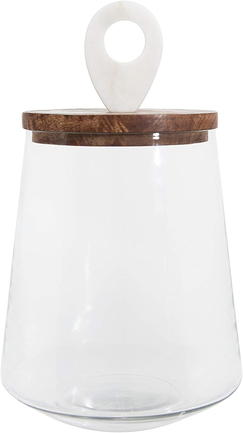Sprinkle & Bloom Clear Glass Food Storage Jar