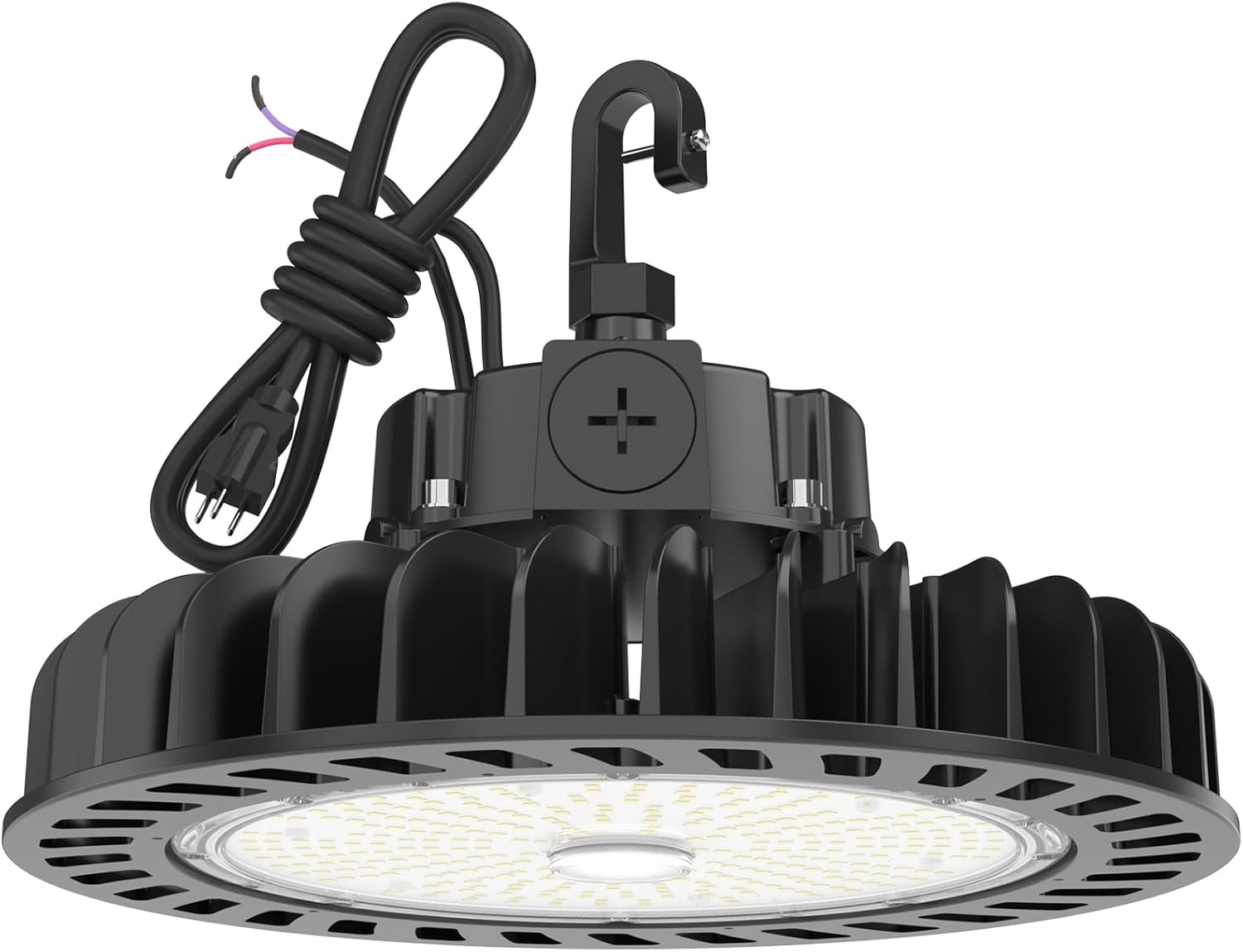 HYPERLITE UFO Led High Bay Light 150W 21,750lm 5000K 1-10V Dimmable High Bay Led Lights UL Listed US Hook 5' Cable Led High Bay Lights Alternative to 650W MH/HPS for Gym Factory Warehouse