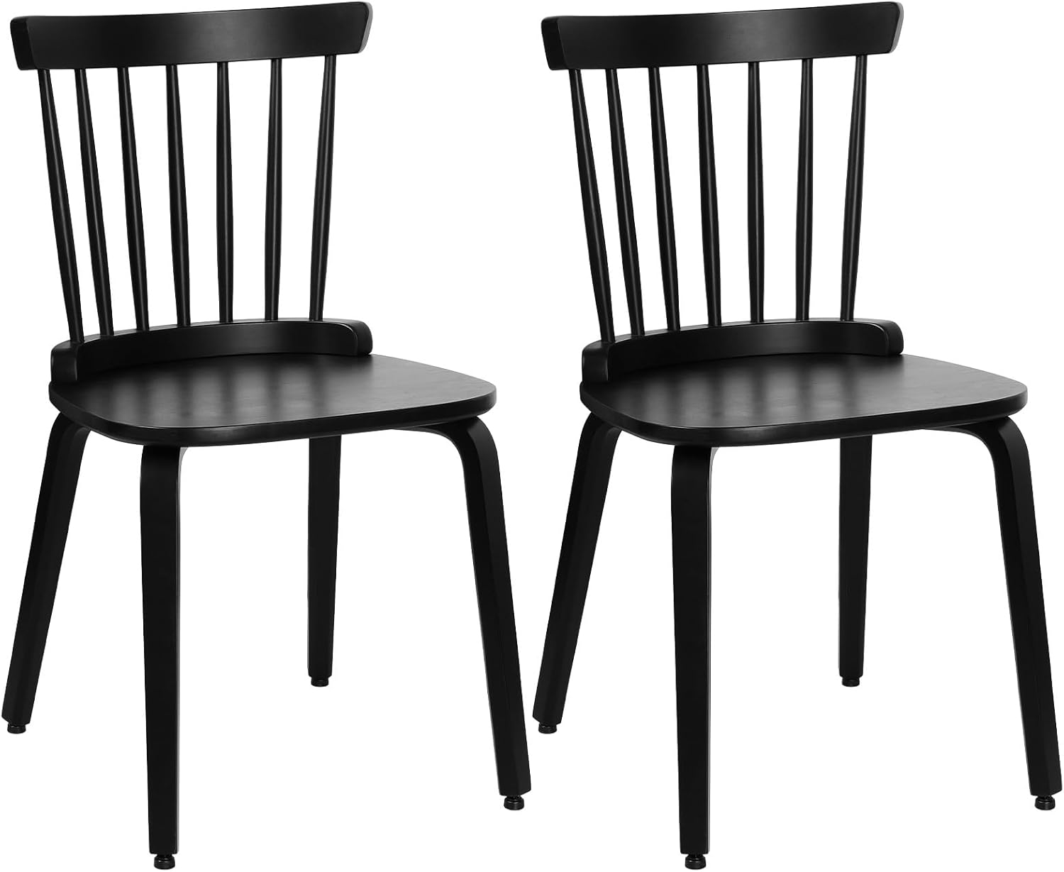 Dining Chair Set of 2 Solid Wood Farmhouse Windsor Style Side Chair for Dining Room Kitchen Office