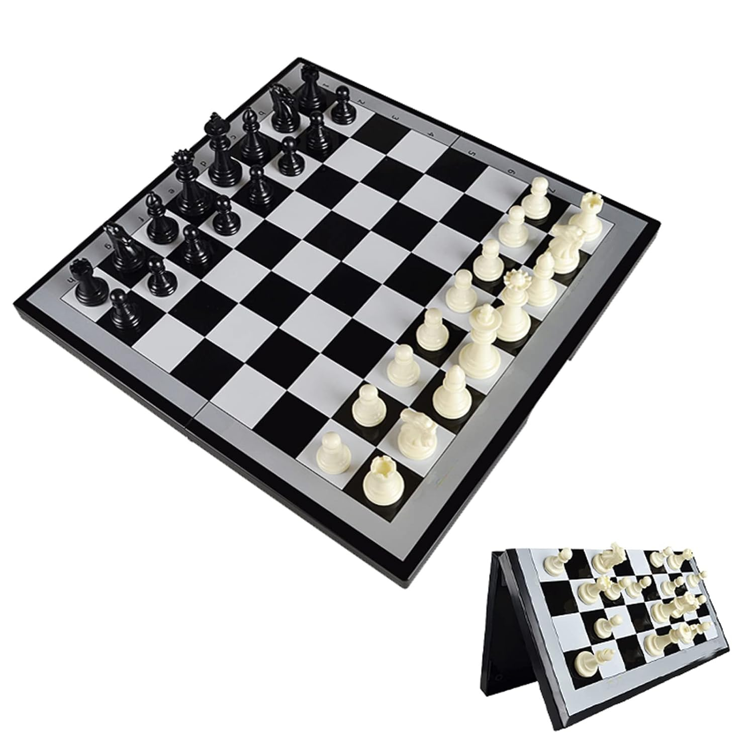 Chess Set Magnetic Travel Folding Board Games Portable Gifts for Kids and Adult, Magnetic Travel Chess Set, Folding Chess Board, Educational Board Game Set