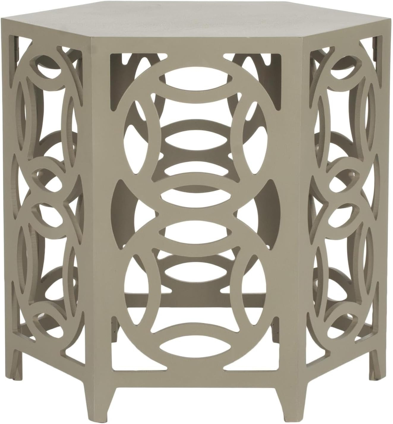 Safavieh American Homes Collection Natanya Pearl Taupe Side Table