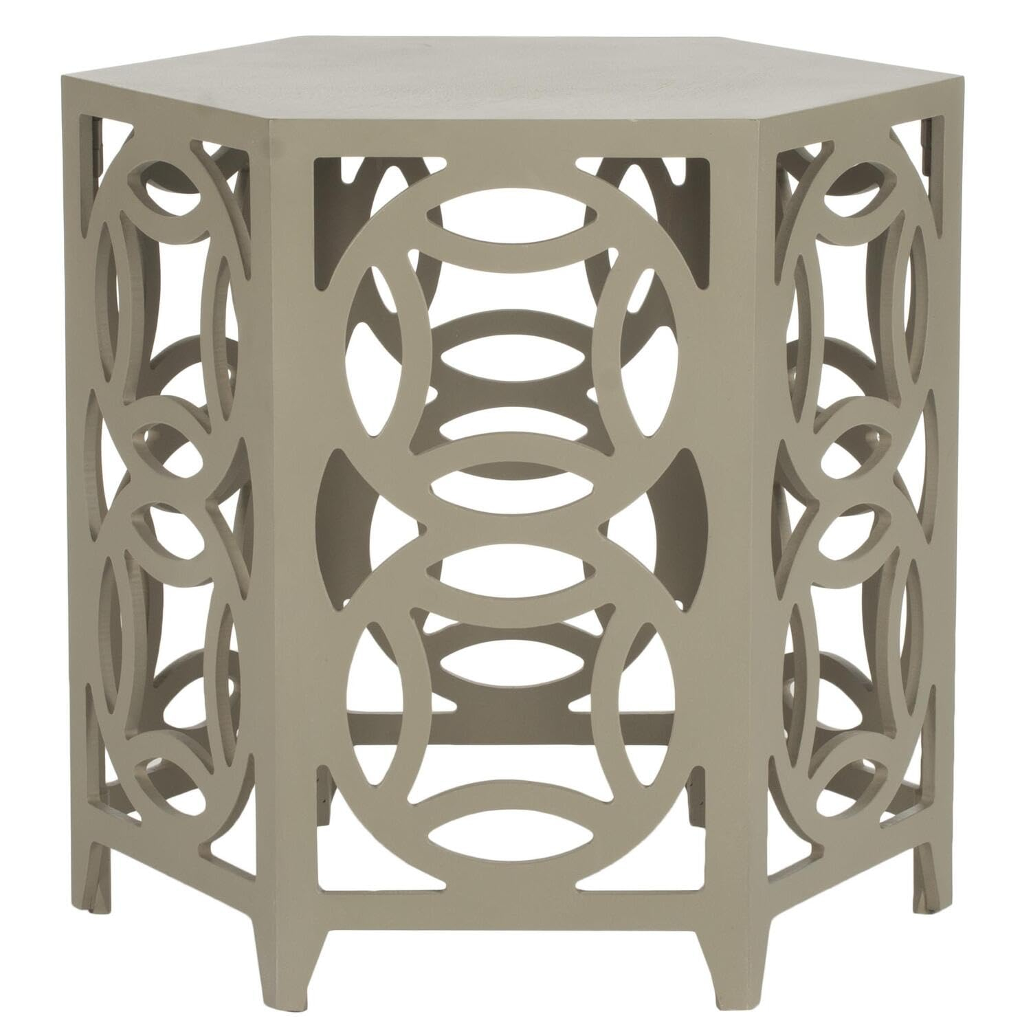 Safavieh American Homes Collection Natanya Pearl Taupe Side Table