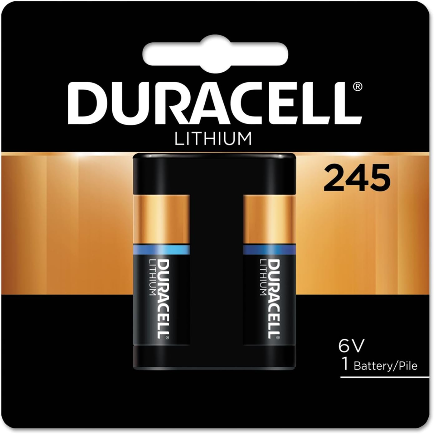 Duracell® Specialty High-Power Lithium Battery, 245, 6 V DL245BPK