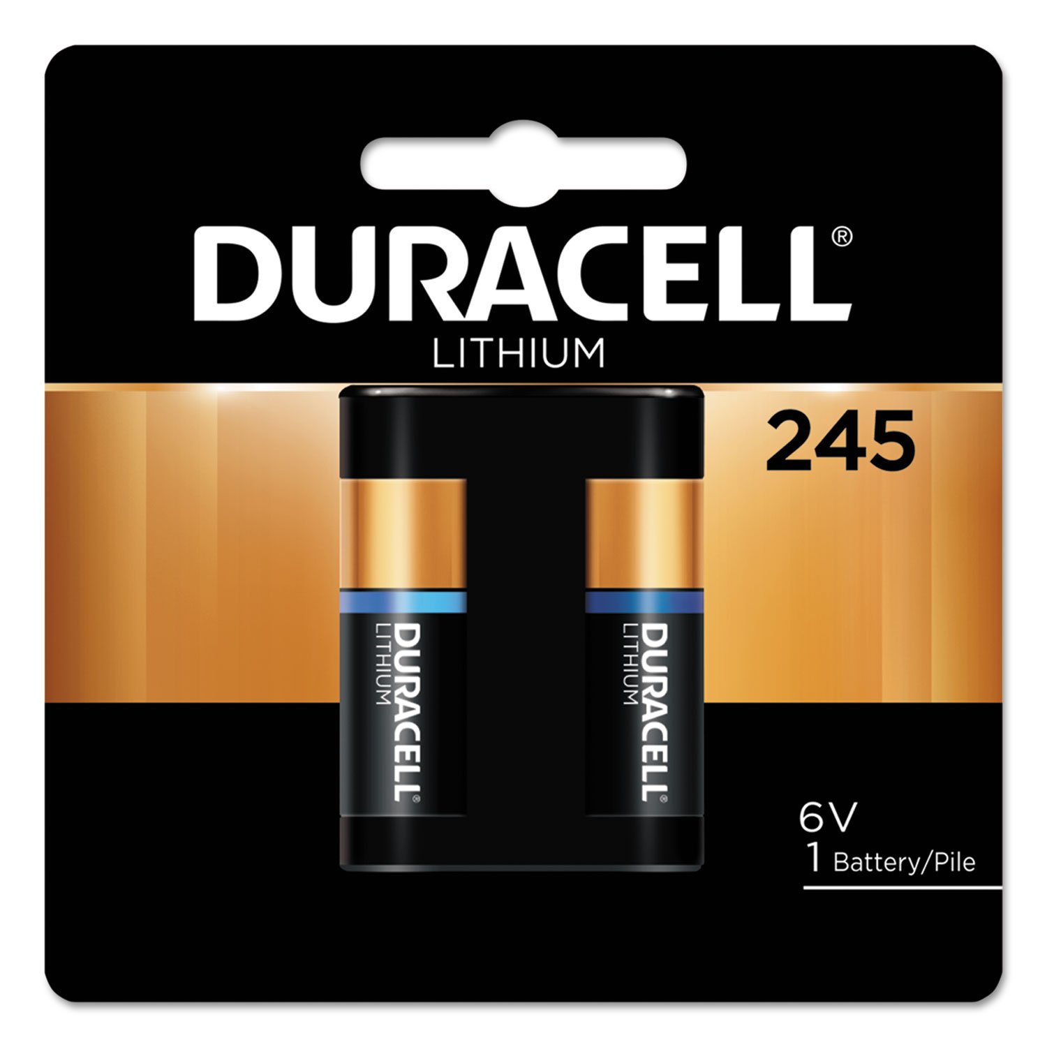 Duracell® Specialty High-Power Lithium Battery, 245, 6 V DL245BPK