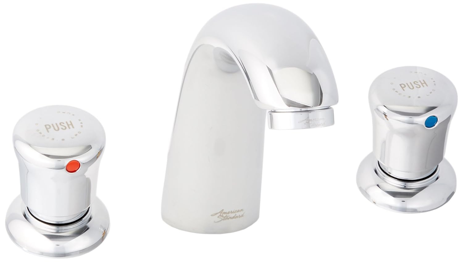 American Standard Two-Handle Widespread Metering Bathroom Faucet 1.0 GPM in Polished Chrome